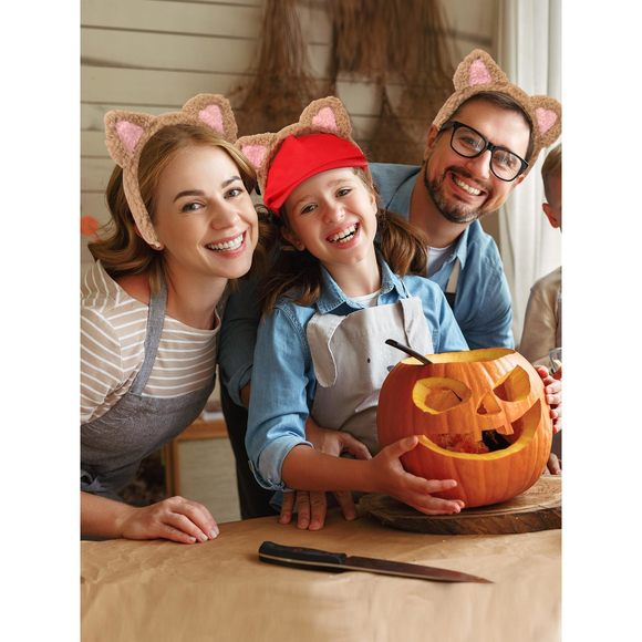 8 Pcs Halloween Costumes Set Include 3 Ears Headband 3 Pairs Knee High Socks🐋 - Picture 5 of 7